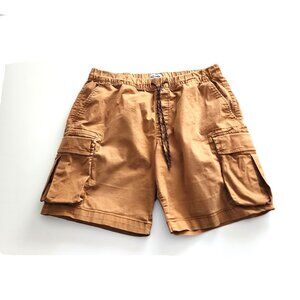 Old Navy caramel brown cotton cargo shorts
